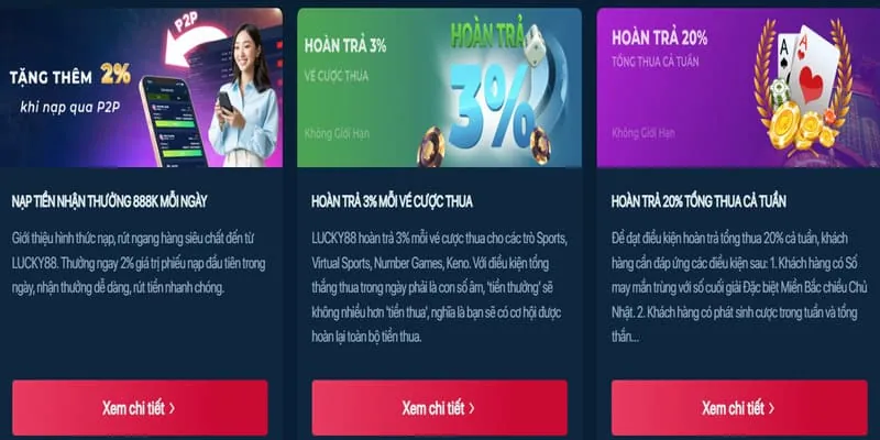 Cơ hội thắng lớn và rút tiền nhanh chóng